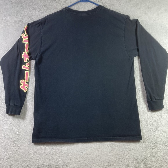 Pacsun Game Over Shirt Adult Large Black Anime Graphic Tee Long Sleeve - Picture 12 of 12